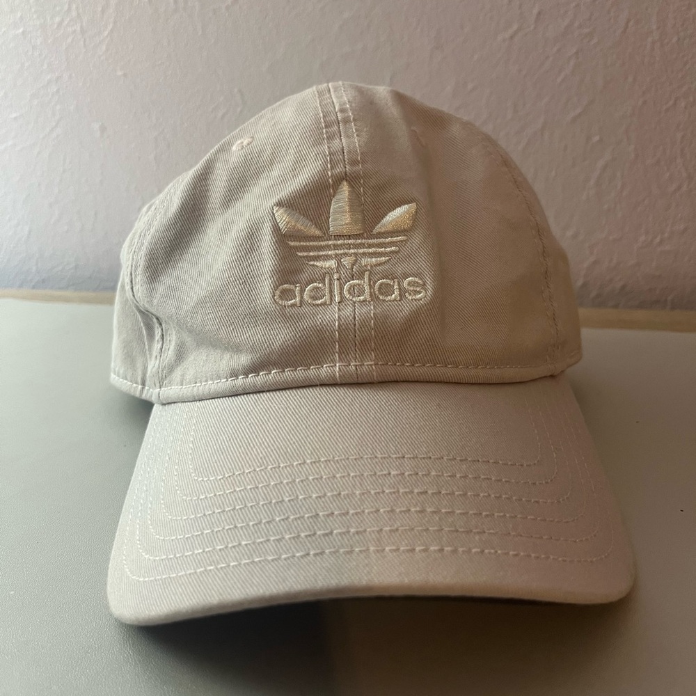 light pink/off white adidas cap